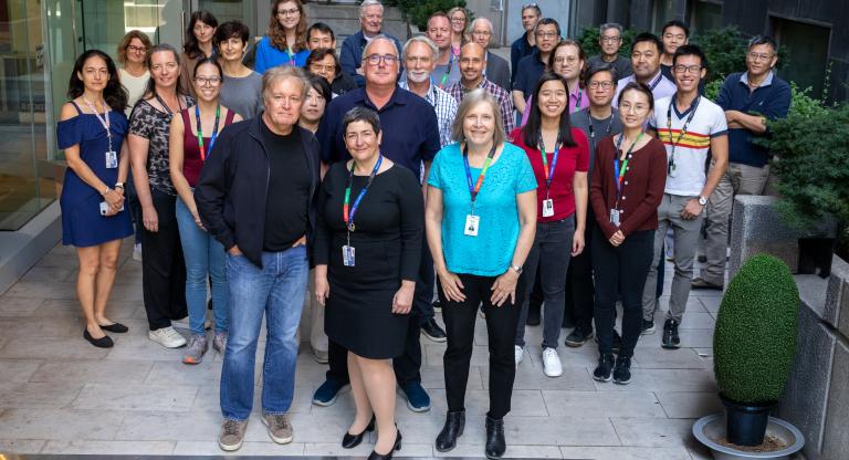 A group of people standing together.