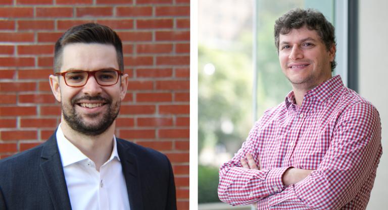 A collage of two headshots of the lead Sinai Health researchers.