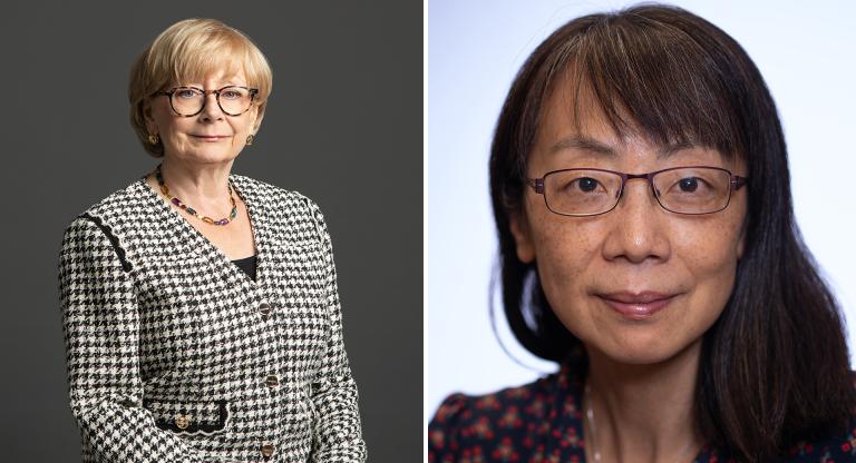 Headshot of Pamela Goodwin and Mei Zhen