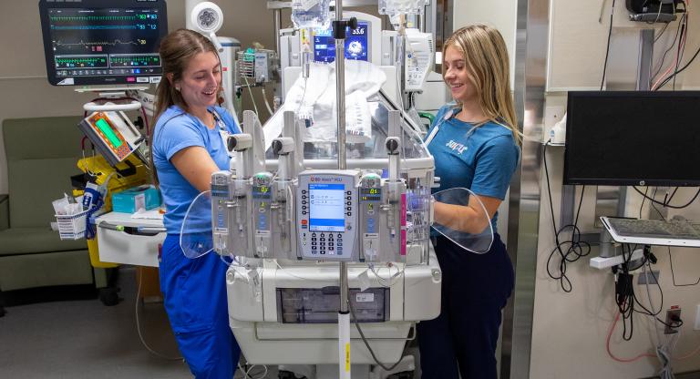 NICU nurse mentoring new grad