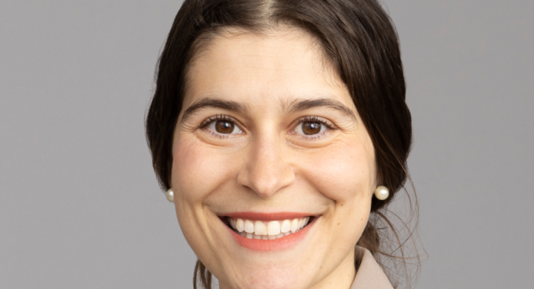 Woman wearing beige blazer