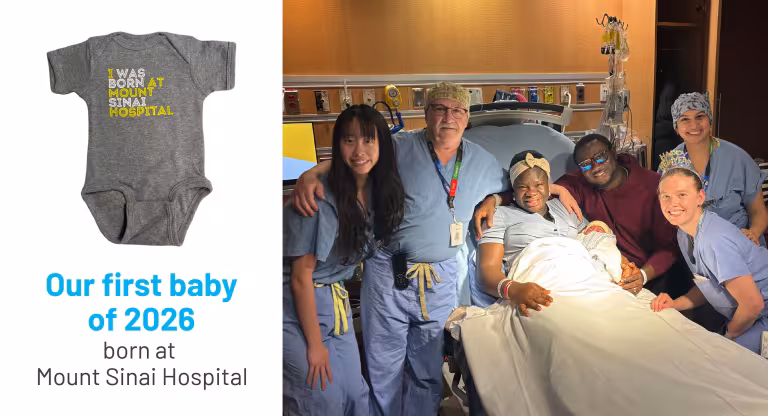 Parents and the Mount Sinai Labour and Delivery care team.