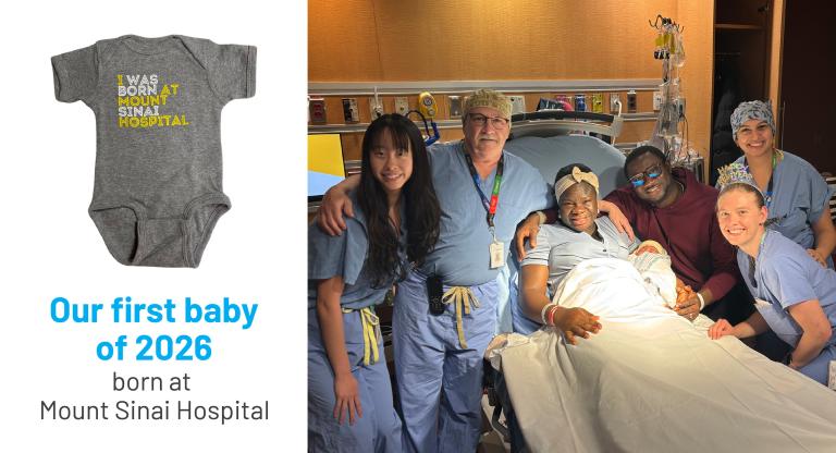 Parents and the Mount Sinai Labour and Delivery care team.