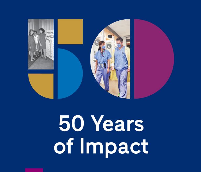 50 Years of Impact for Sinai Health graphic