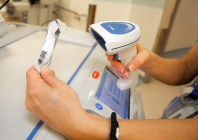 scanning an individual dose packet