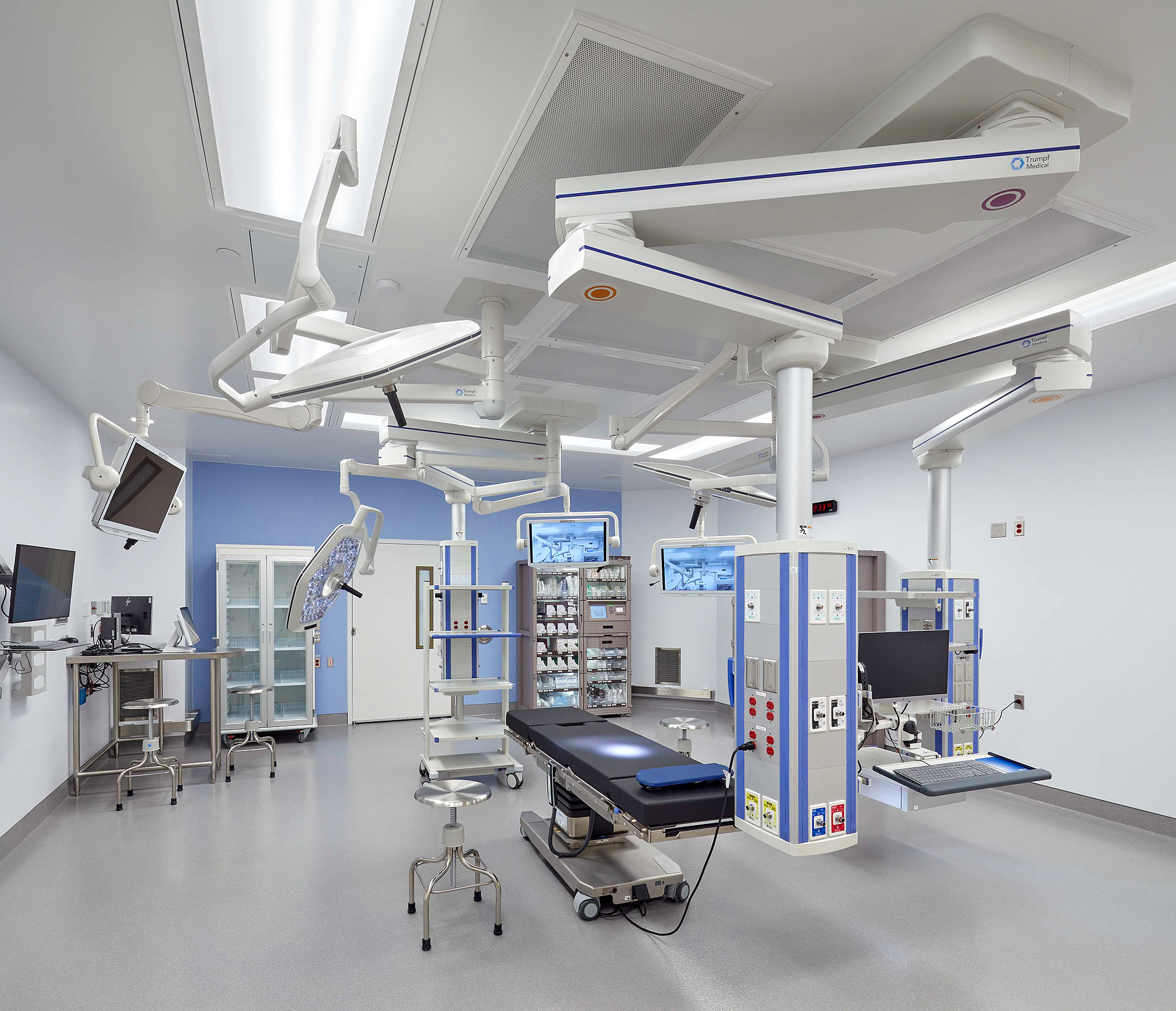 Photo of one of 19 new state-of-the-art operating rooms
